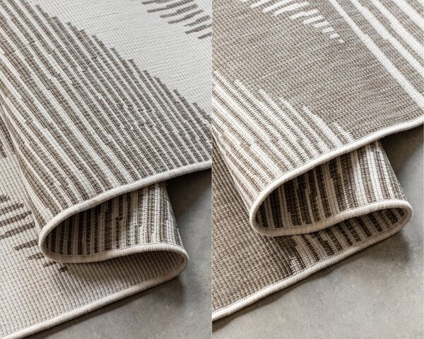 Krémovo-hnědý venkovní koberec 80x150 cm Gemini – Elle Decoration