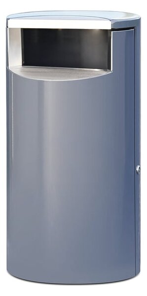 AJ Produkty Odpadkový koš LENNOX, Ø 400x720 mm, šedý