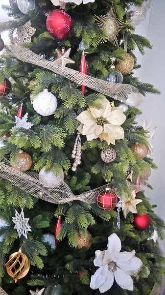 Umělý 3D vánoční stromek- Noel s 3D a 2D jehličím 180 cm