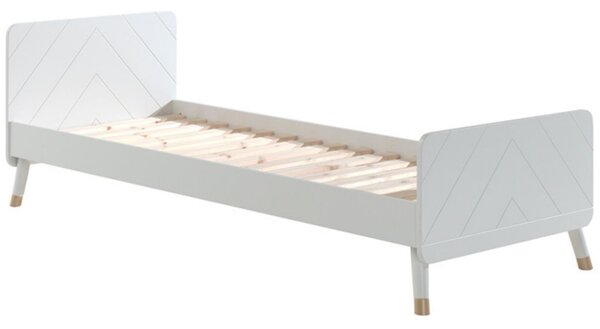 Bílá lakovaná postel Vipack Billy 90 x 200 cm