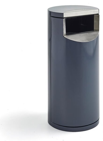 AJ Produkty Odpadkový koš LENNOX, Ø 400x860 mm, šedý