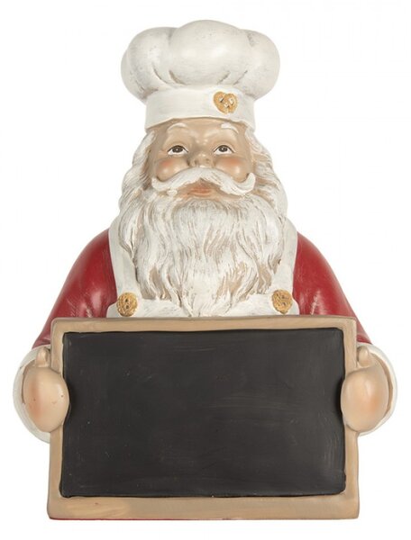 Červená plastová vánoční dekorace Santa Claus – 24x16x30 cm