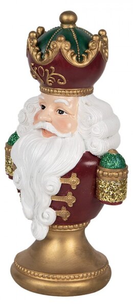 Červená plastová vánoční dekorace Santa Claus – 15x10x26 cm_1