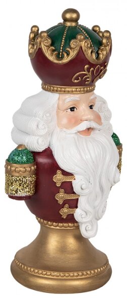 Červená plastová vánoční dekorace Santa Claus – 15x10x26 cm_1