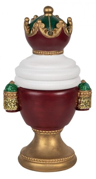 Červená plastová vánoční dekorace Santa Claus – 15x10x26 cm_1