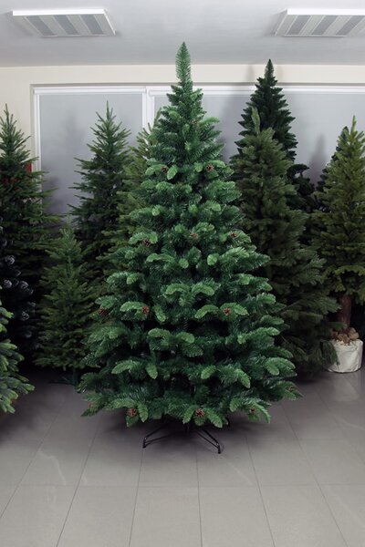 Umělý vánoční stromek- Borovice se šiškami 250 cm