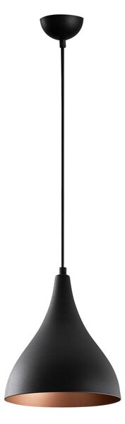 Černé závěsné svítidlo s kovovým stínidlem ø 22 cm Sağlam – Opviq lights