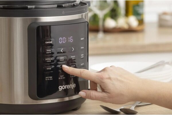 GORENJE GMC6SBK - Multifunkční elektrický hrnec 6 l 8v1 1000W/230V nerez