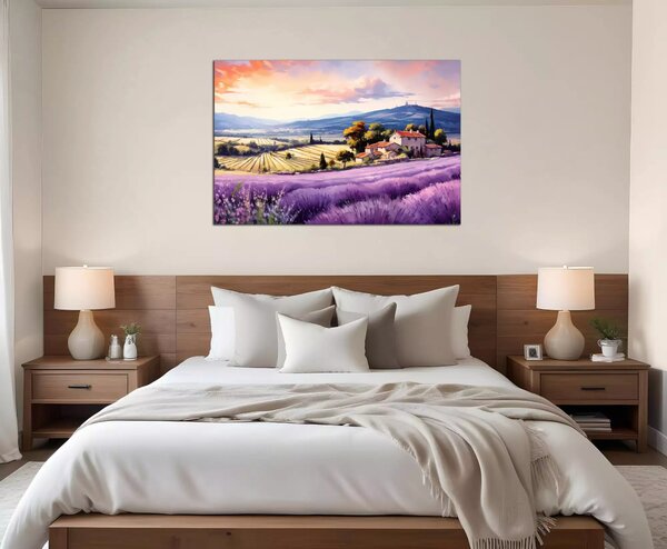 Obraz na plátně Krajinka v Provence