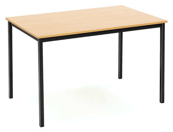 AJ Produkty Jídelní stůl JAMIE, 1200x800 mm, buk, černá