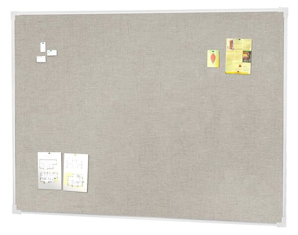 AJ Produkty Nástěnka ELIZA, 1200x900 mm, lněný potah, hliníkový rám