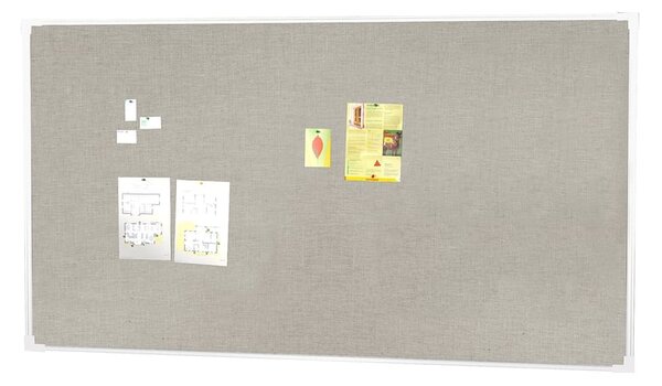 AJ Produkty Nástěnka ELIZA, 2500x1200 mm, lněný potah, hliníkový rám