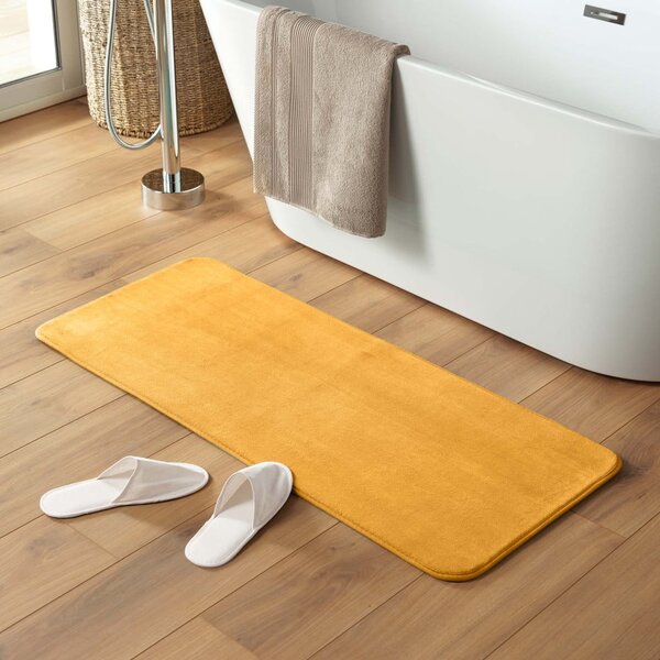 Žlutá koupelnová předložka 50x120 cm Vitamine – douceur d'intérieur