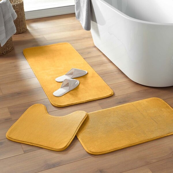 Žlutá koupelnová předložka 50x120 cm Vitamine – douceur d'intérieur