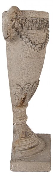 Béžový keramický obal na květináč – 29x11x44 cm