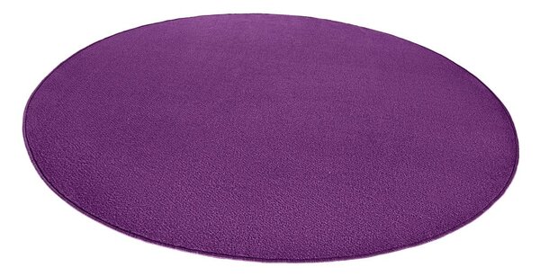 Tmavě fialový kulatý koberec ø 133 cm Fancy – Hanse Home