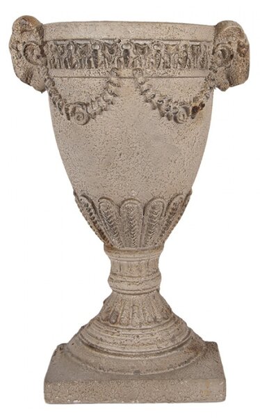 Béžový keramický obal na květináč – 29x11x44 cm