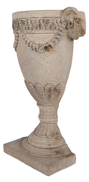 Béžový keramický obal na květináč – 29x11x44 cm