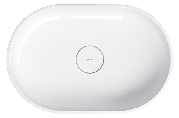 Omnires Ovo M+ umyvadlo 55x36 cm oválné na pult bílá OVOUNBP
