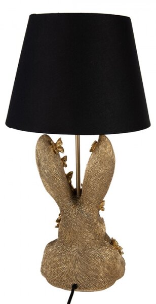 Plastová stolní lampa králík zlatá – 30x55 cm