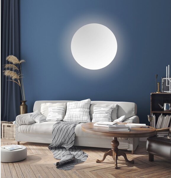Nástěnné zrcadlo s osvětlením ø 60 cm Luna – Mirrors and More