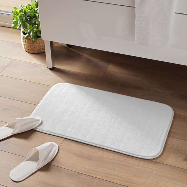 Bílá koupelnová předložka 45x75 cm Vitamine – douceur d'intérieur
