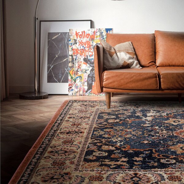Modrý koberec Cure Blue Retro Rozměry: 120x170 cm