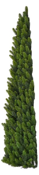 Umělý 100% 3D vánoční stromek na stěnu se šiškami malý- 110 cm