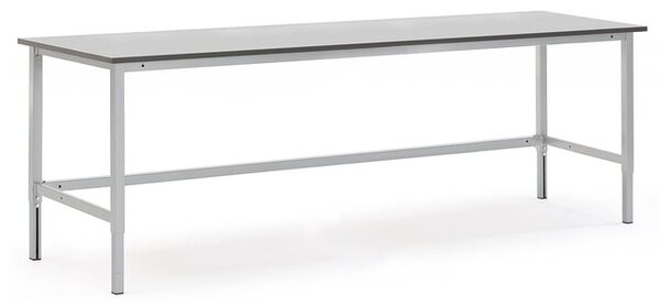 AJ Produkty Pracovní stůl MOTION, 2500x800 mm, šedá