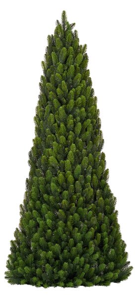 Umělý 100% 3D vánoční stromek na stěnu se šiškami malý- 110 cm