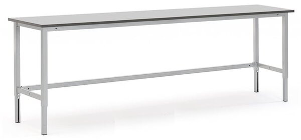 AJ Produkty Pracovní stůl MOTION, 2500x600 mm, šedá