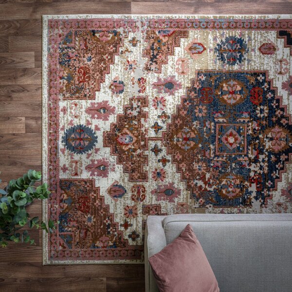 Modrý koberec Cure Blue Retro Rozměry: 120x170 cm