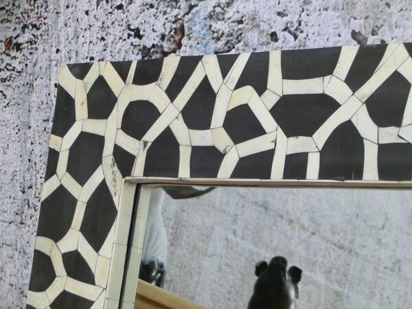 (2593) BONY zrcadlo z mozaiky 71x101cm
