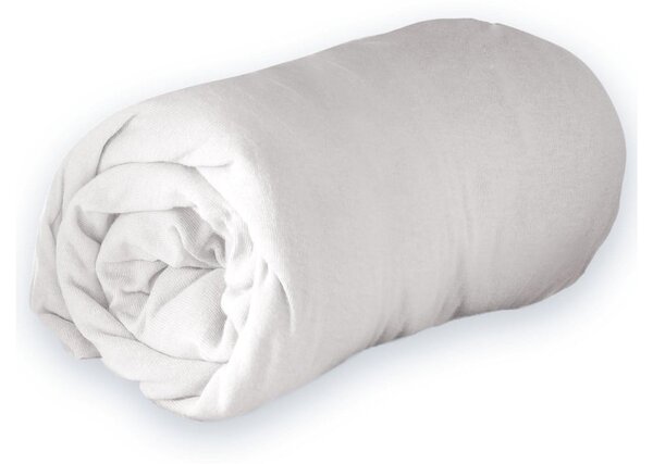 Bílé napínací prostěradlo jersey 140x190 cm Jersy – douceur d'intérieur
