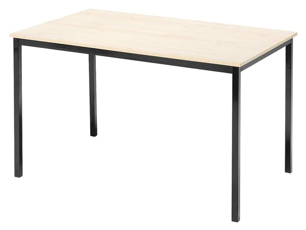AJ Produkty Jídelní stůl JAMIE, 1200x800 mm, bříza, černá
