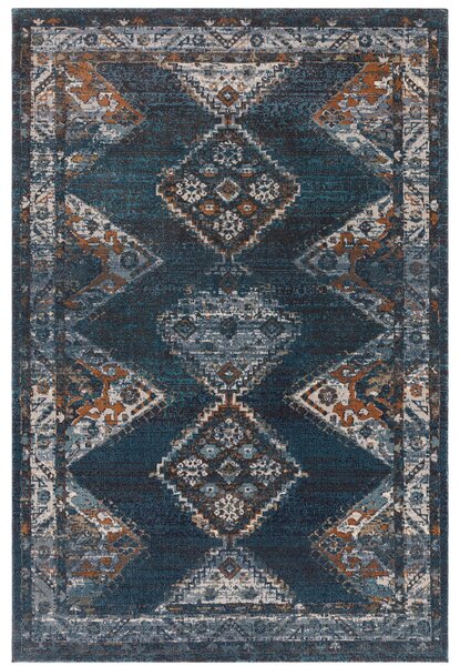 Modrý koberec Cure Blue Retro Rozměry: 155x230 cm