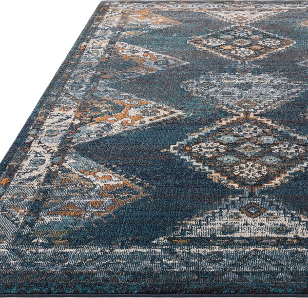 Modrý koberec Cure Blue Retro Rozměry: 120x170 cm