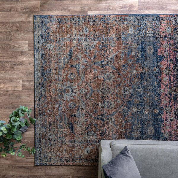 Modrý koberec Cure Blue Retro Rozměry: 120x170 cm