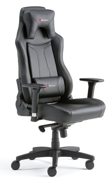 AJ Produkty Herní židle LINCOLN, černá, umělá kůže