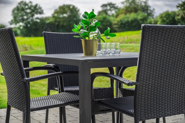 Ratanový nábytek - stůl Viking M + 4x židle PARIS