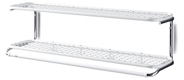 AJ Produkty Věšák s policemi CLASSIC, 1000 mm, bílý