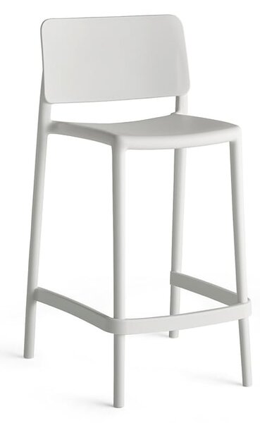 AJ Produkty Barová židle RIO, výška sedáku 650 mm, bílá