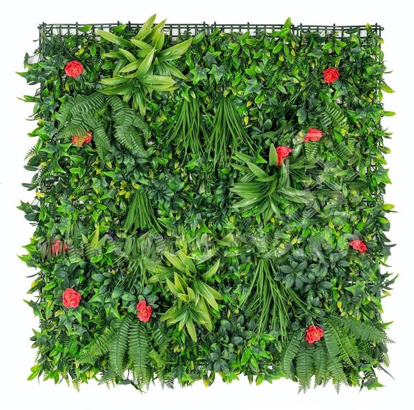 Umělý květinový panel 100cm x 100cm