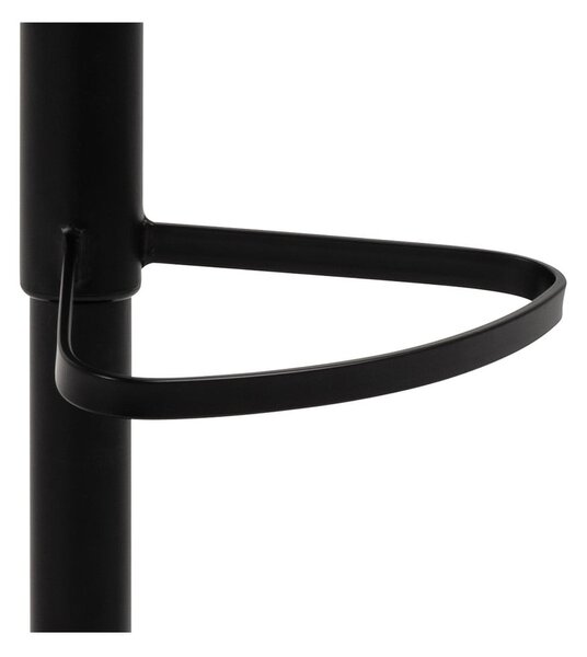 Černo-šedá barová židle s nastavitelnou výškou (výška sedáku 55 cm) Patricia – Actona
