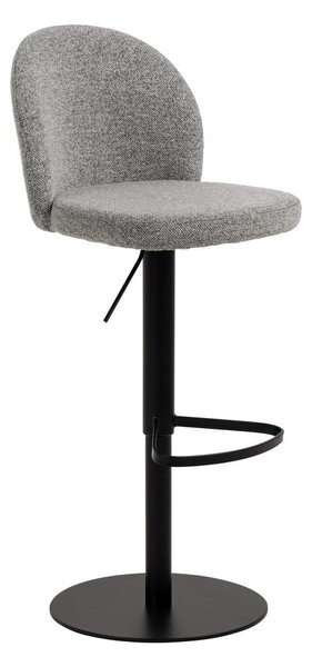 Černo-šedá barová židle s nastavitelnou výškou (výška sedáku 55 cm) Patricia – Actona