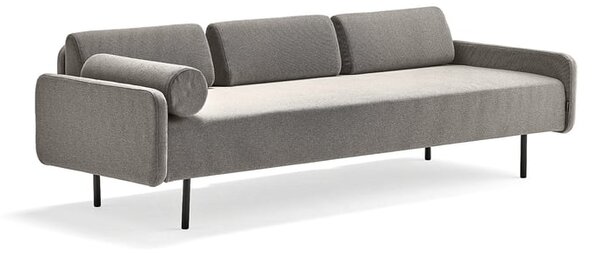 AJ Produkty Pohovka TRENDY, 3místná, textilní potah, taupe