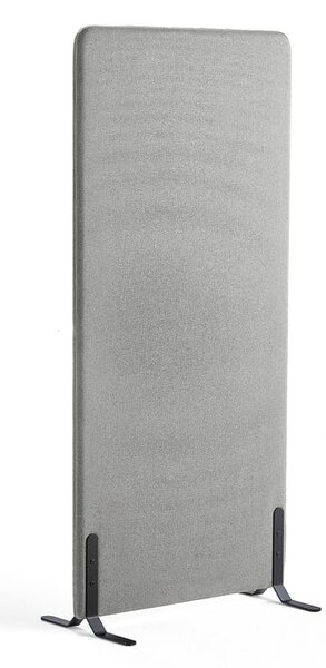 AJ Produkty Paraván ZONE, 1700x800x46 mm, potah Etna, černé nohy, světle šedá