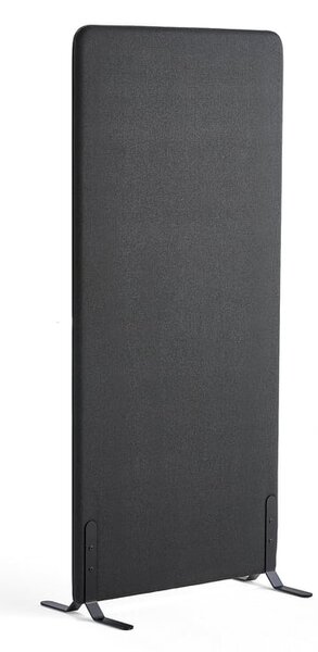 AJ Produkty Paraván ZONE, 1700x800x46 mm, potah Etna, černé nohy, antracitově šedá