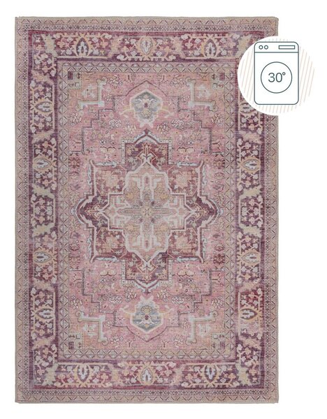 Světle červený pratelný koberec s příměsí recyklovaných vláken 120x170 cm Windsor – Flair Rugs