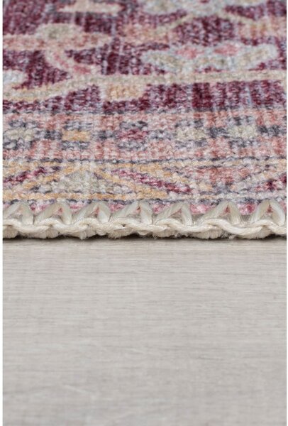 Světle červený pratelný koberec s příměsí recyklovaných vláken 120x170 cm Windsor – Flair Rugs